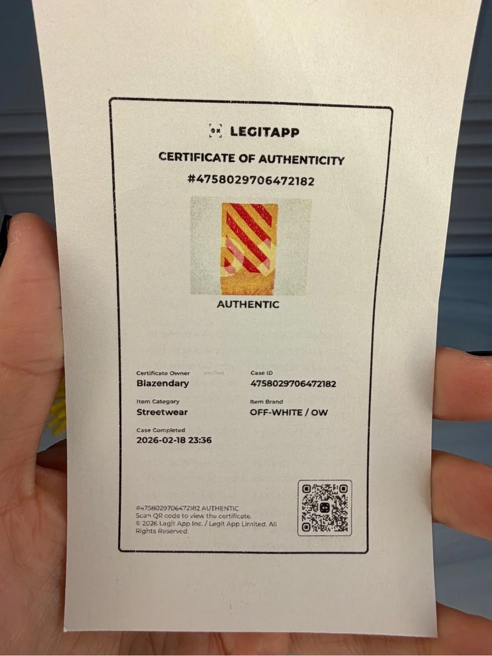 Off-White Fringed Logo Intarsia Knit Scarf Yellow Red Arrow Logo BNWOT